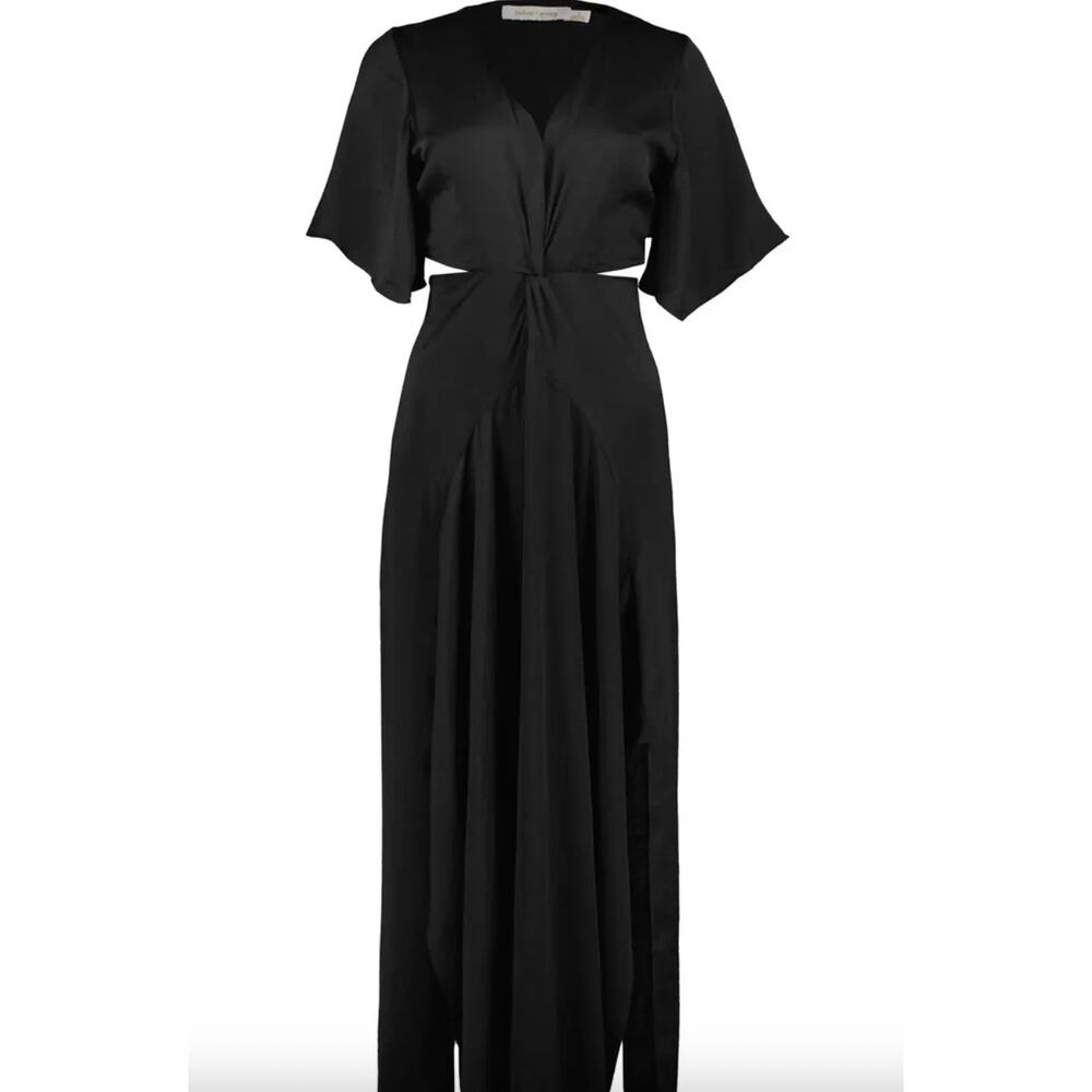 Bishop + Young Harper Cutout Maxi Dress Black Noir Women’s Size S